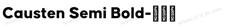Causten Semi Bold字体转换